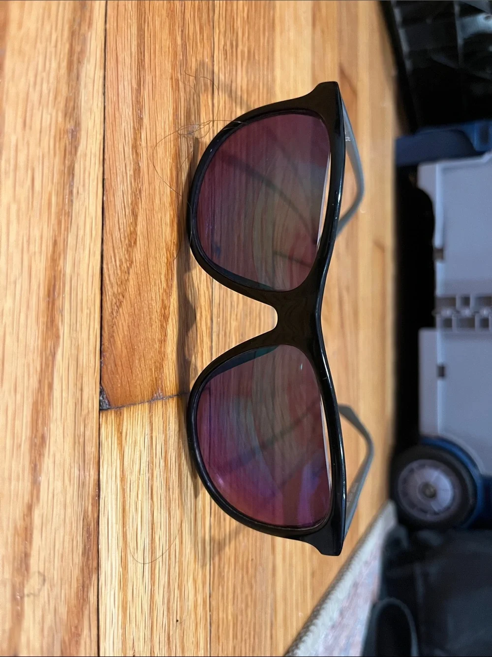 Diesel Men’s Black Frame Sunglasses with Blue-Green Mirrored Lenses